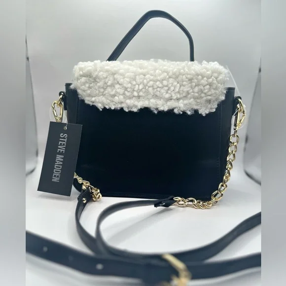 STEVE MADDEN SHERPA CROSSBODY BAG NWT - Picture 3 of 13